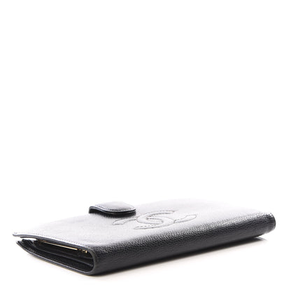 Chanel Caviar Timeless CC French Wallet Black 1 of 10
