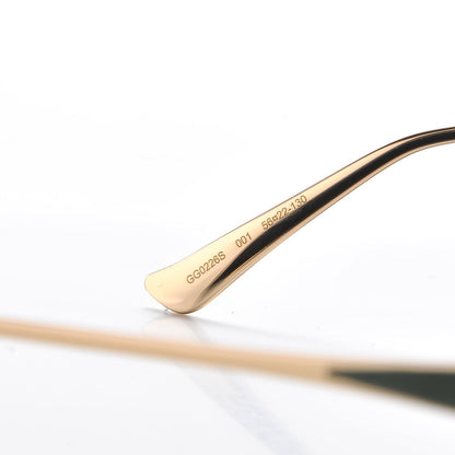 Gucci Round Frame Injected GG0226S Sunglasses Black 6 of 7