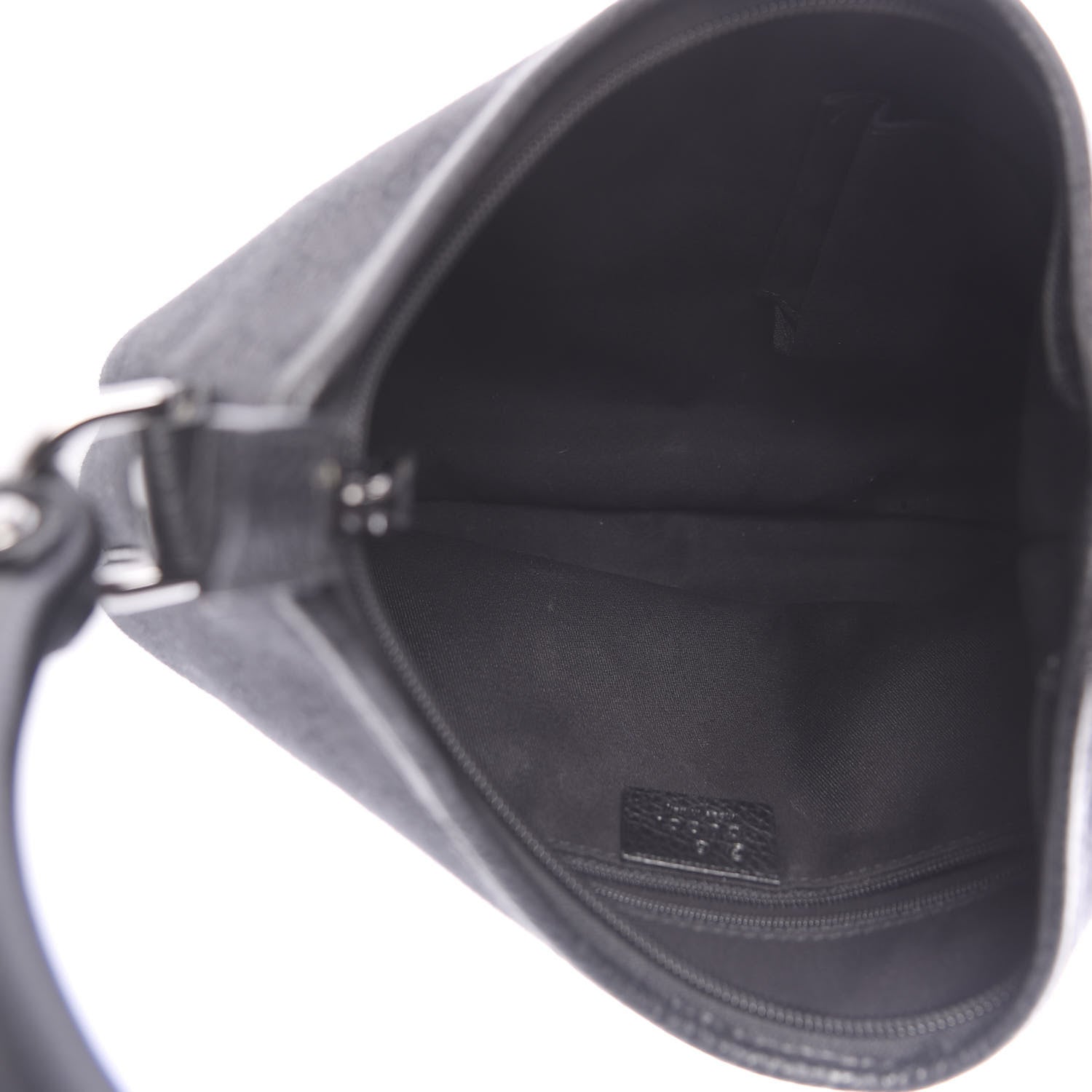 Gucci Denim Monogram Abbey D Ring Hobo Black 5 of 8
