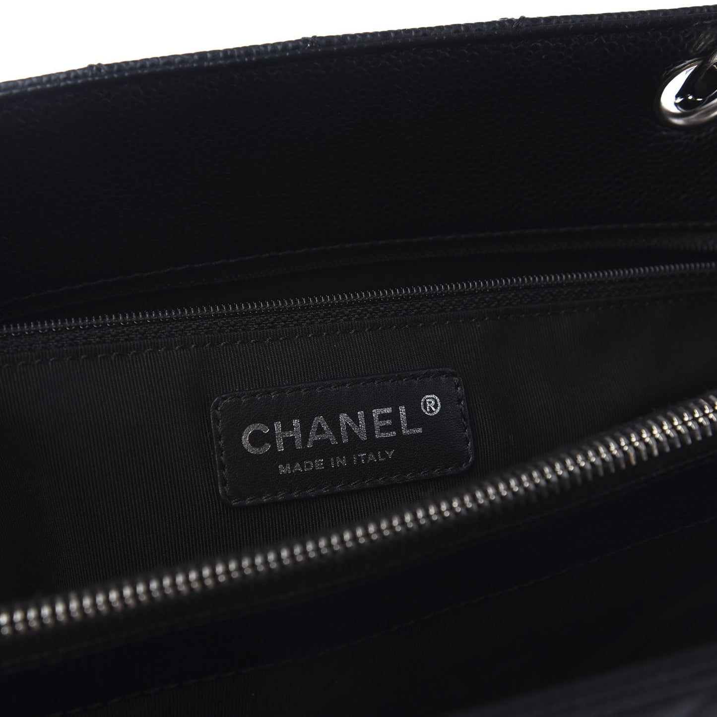 Caviar Quilted Grand Shopping Tote GST Black