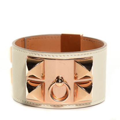 Hermes Swift Collier de Chien CDC Bracelet L Craie 1 of 7