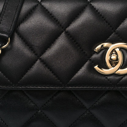 Chanel Lambskin Quilted Small Trendy CC Dual Handle Flap Bag Black 8 of 17