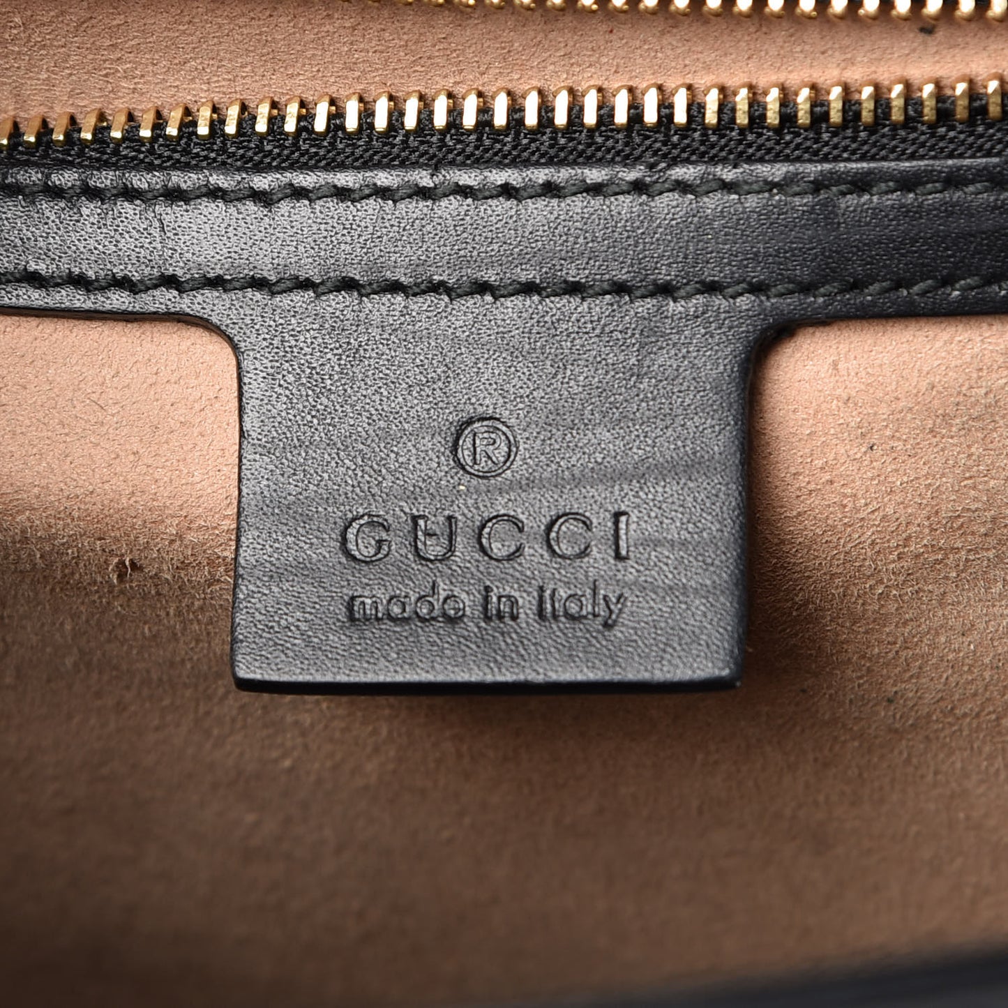 Guccissima Medium Padlock Shoulder Bag Black