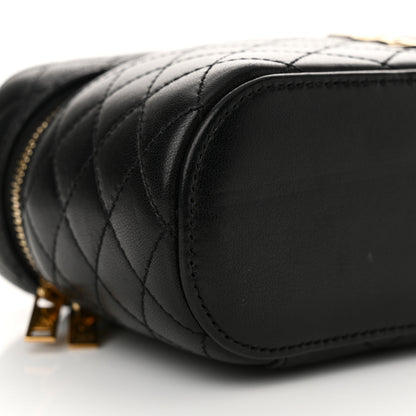 Saint Laurent Lambskin Quilted Mini Gaby Vanity Case Black 9 of 13