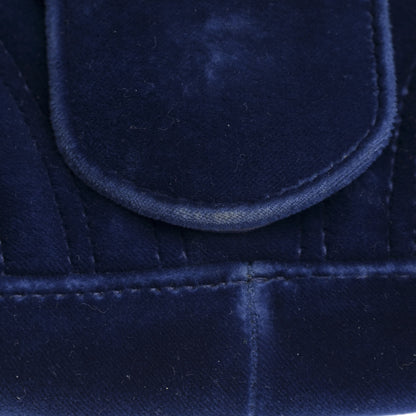 Gucci Velvet Matelasse Medium GG Marmont Shoulder Bag Cobalt Blue 11 of 15