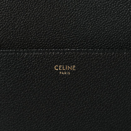 Celine Soft Grained Calfskin Sangle Bucket Bag Black 6 of 8