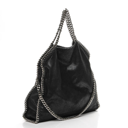 Stella McCartney Shaggy Deer Falabella Fold Over Tote Black 3 of 6