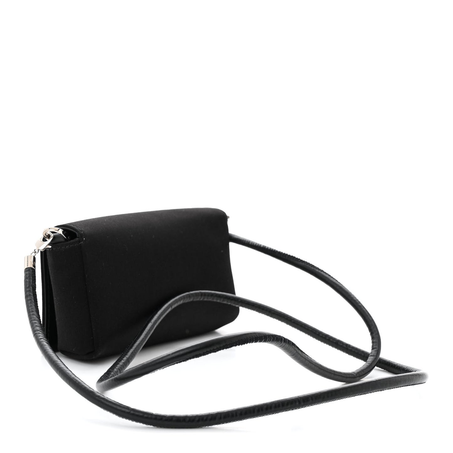 Satin Crystal Mini Bag Bag Black