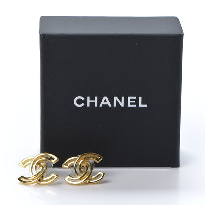 Chanel Metal Obazine CC Earrings Gold 5 of 5