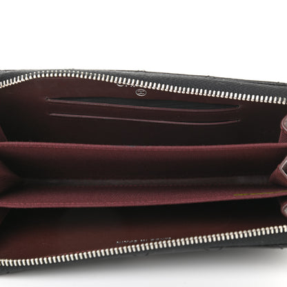 Chanel Lambskin Quilted Small Gusset Zip Around Wallet 5 of 9