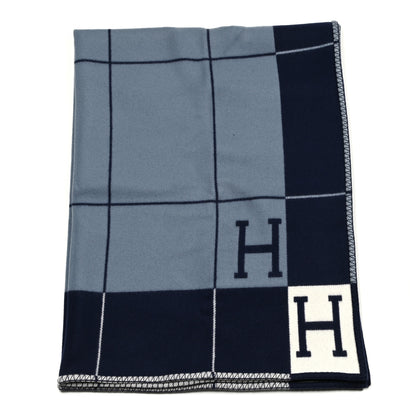Hermes Wool Cashmere Avalon III Blanket Caban Ecru 1 of 3