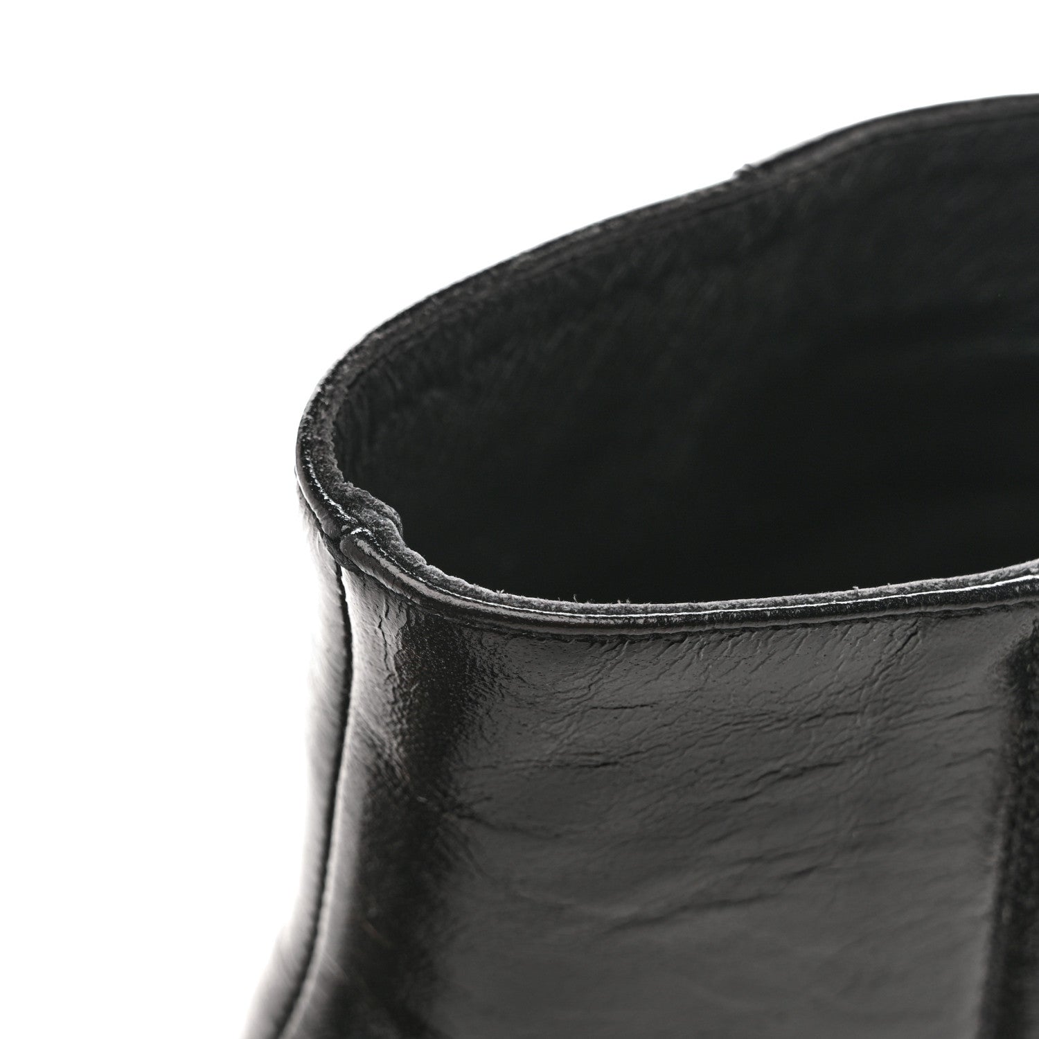 Saint Laurent Calfskin Loulou 70 Uniform Ankle Boots 36 Black 11 of 13