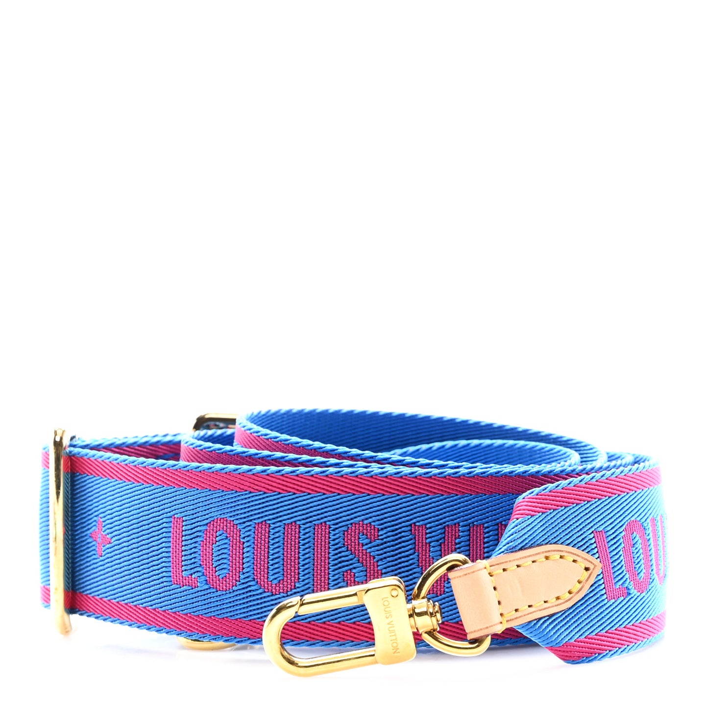 Nylon Bandouliere Shoulder Strap Blue Magenta