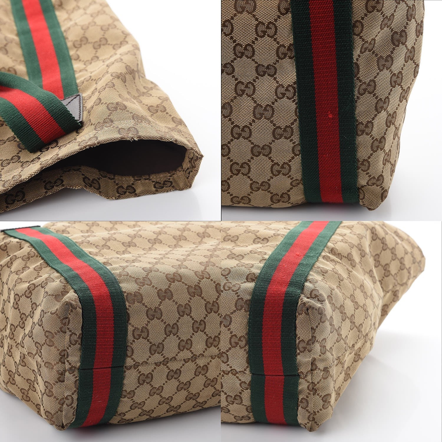 Gucci GG Monogram Medium Web Handle Vertical Tote Bag Dark Brown 11 of 11