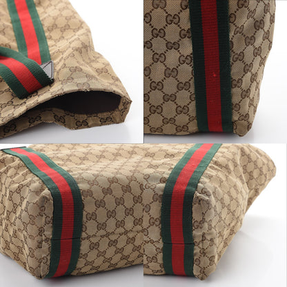 Gucci GG Monogram Medium Web Handle Vertical Tote Bag Dark Brown 11 of 11