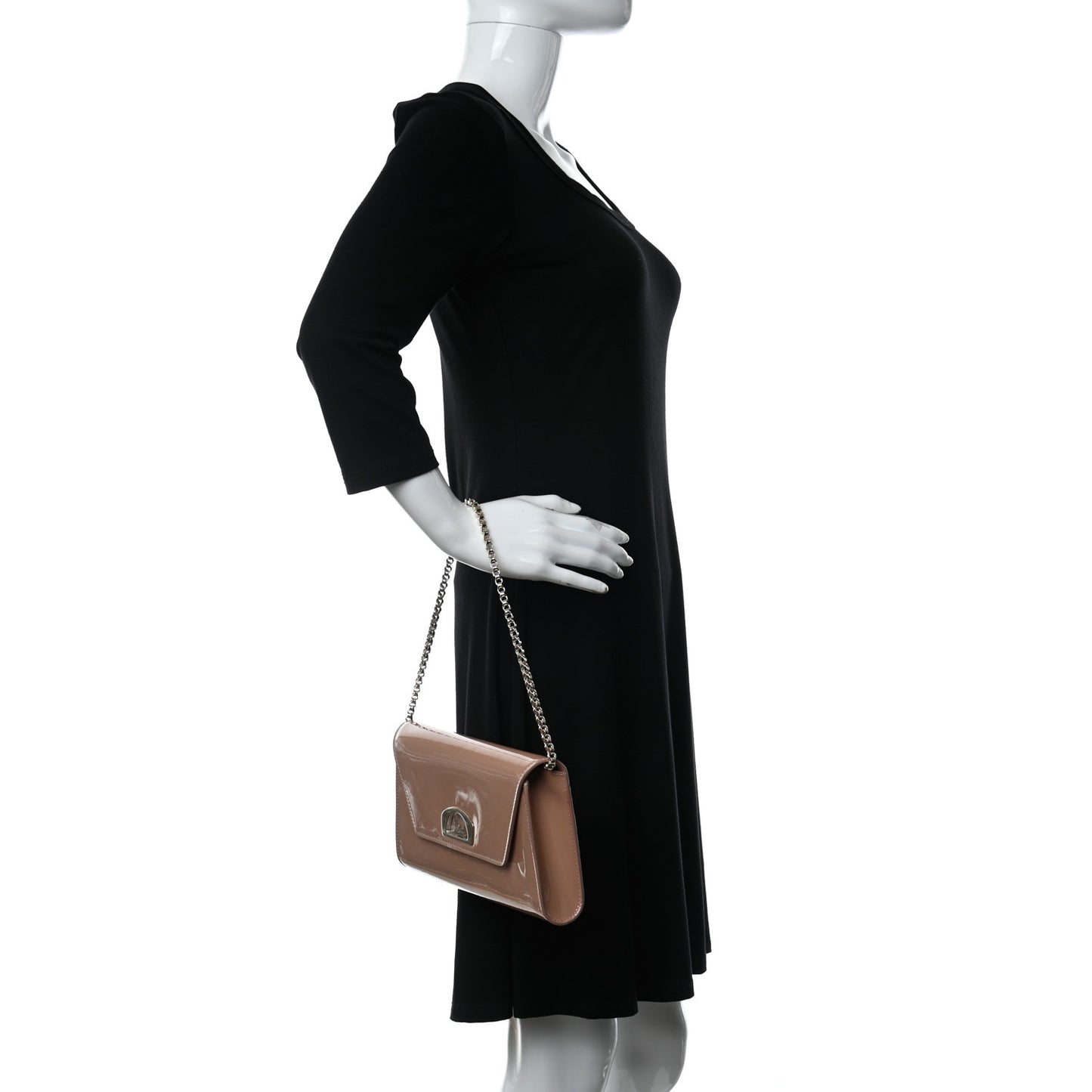 Patent Vero Dodat Clutch Nude