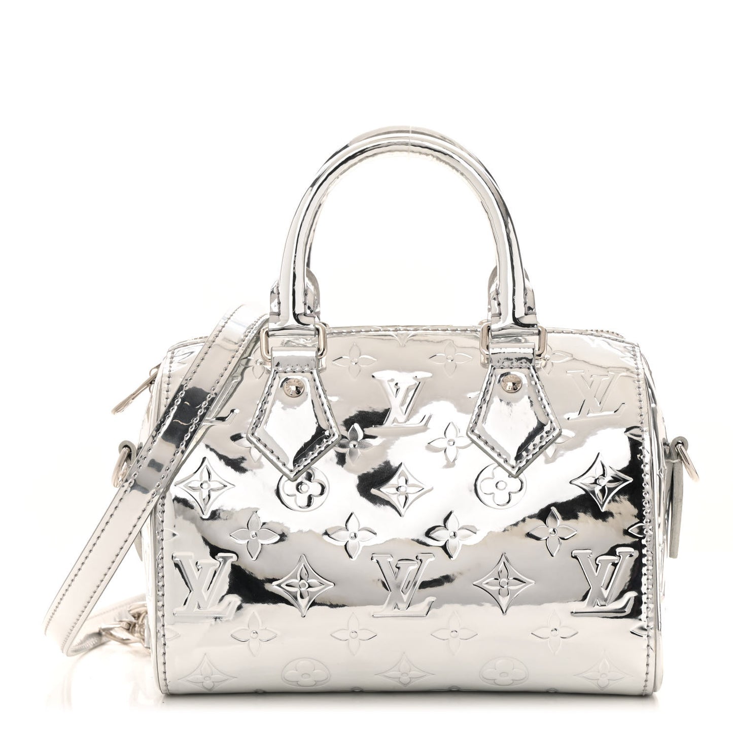 Monogram Miroir Speedy Bandouliere 20 Silver