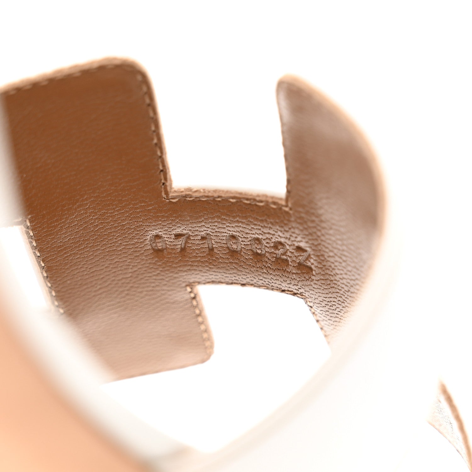 Hermes Calfskin Oasis Sandals 37 White 8 of 10