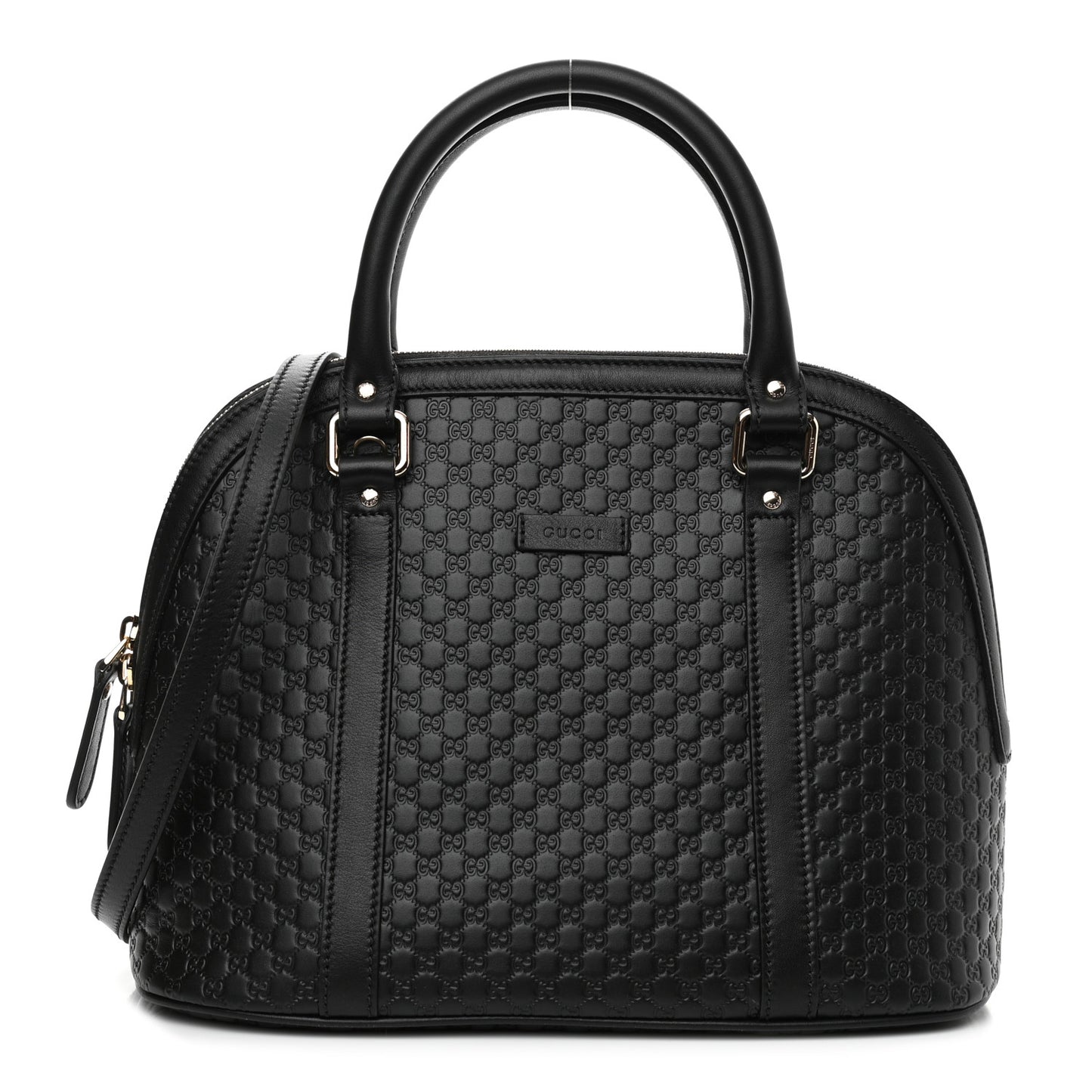 Microguccissima Medium Dome Bag Black