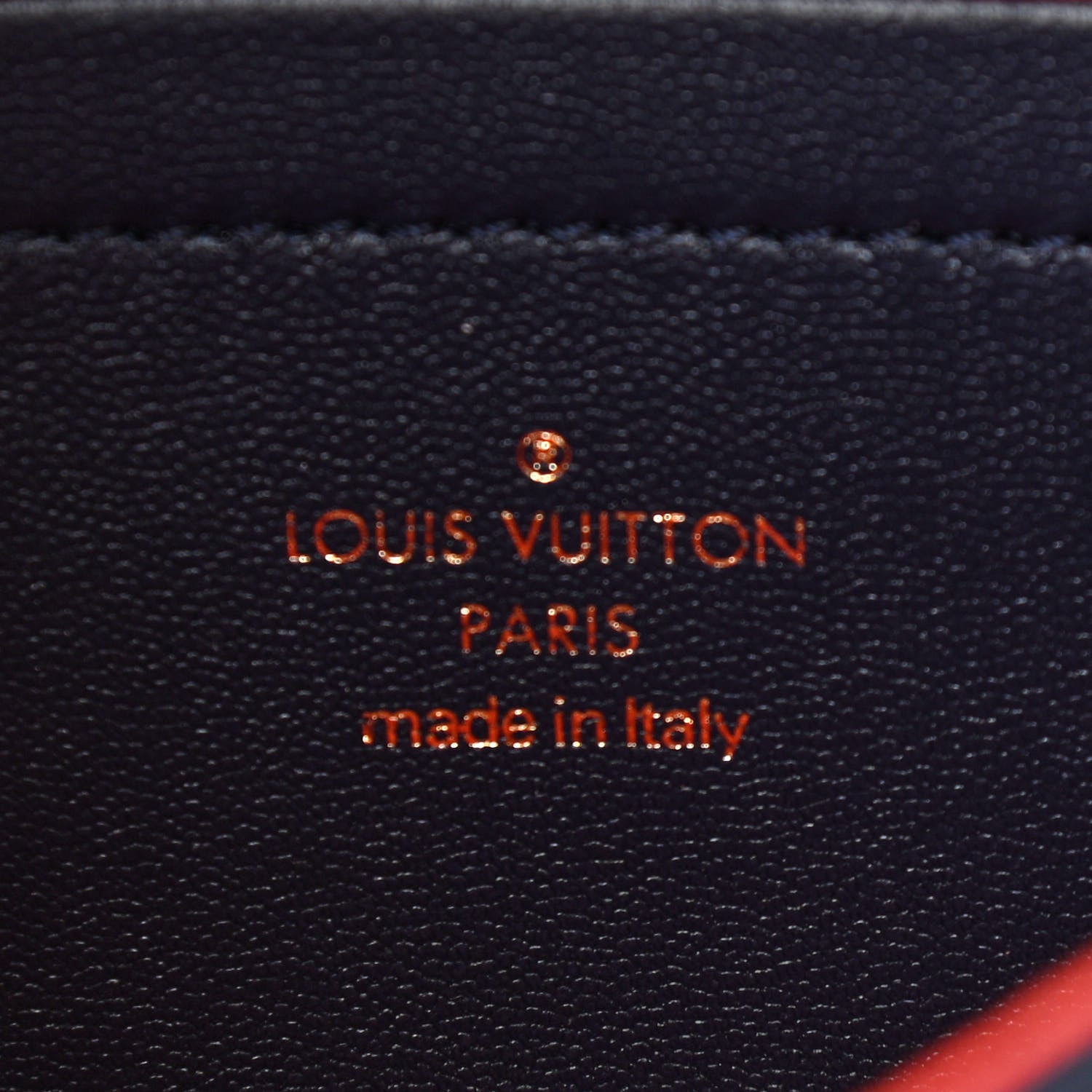 Louis Vuitton Lambskin Embossed Monogram LV Garden Pochette Coussin Navy 6 of 10