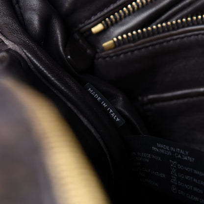 Prada Tessuto Tweed Vitello Bowling Bag Cacao Knicker 8 of 20