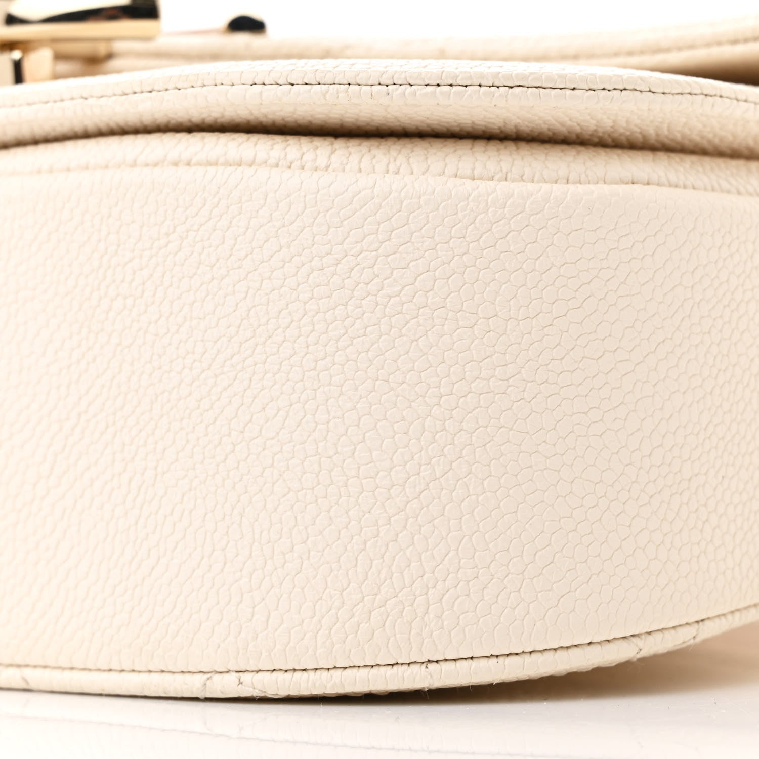 Chanel Grained Calfskin Quilted Small Cuba Top Handle Flap White 10 of 10