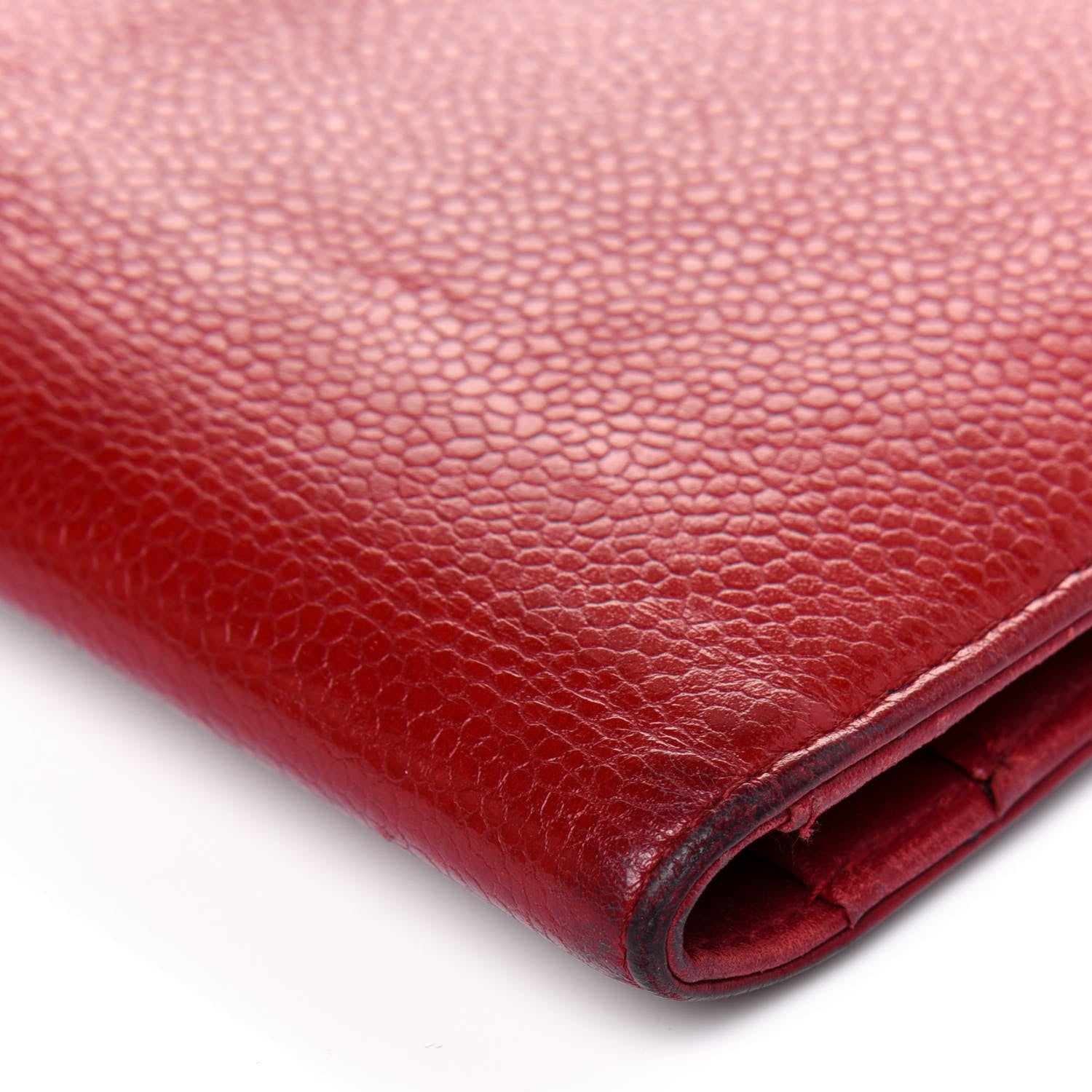 Chanel Caviar Timeless CC Yen Wallet Red 23 of 27