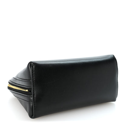 Celine Smooth Calfskin Cuir Triomphe Clutch on Chain Black 4 of 9