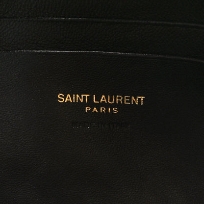 Saint Laurent Grain De Poudre Matelasse Monogram Mini Lou Camera Bag Dark Beige 6 of 10