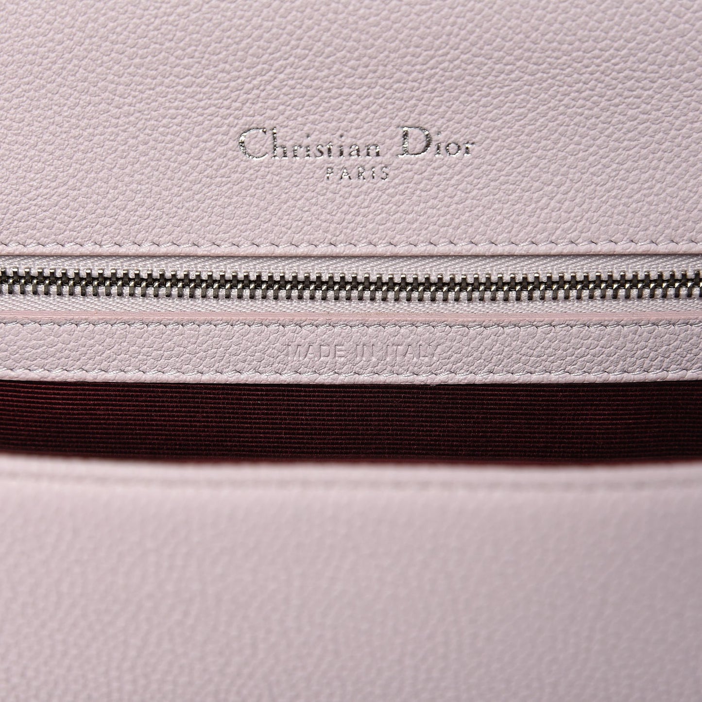 Grained Calfskin Small Diorama Flap Bag Pink