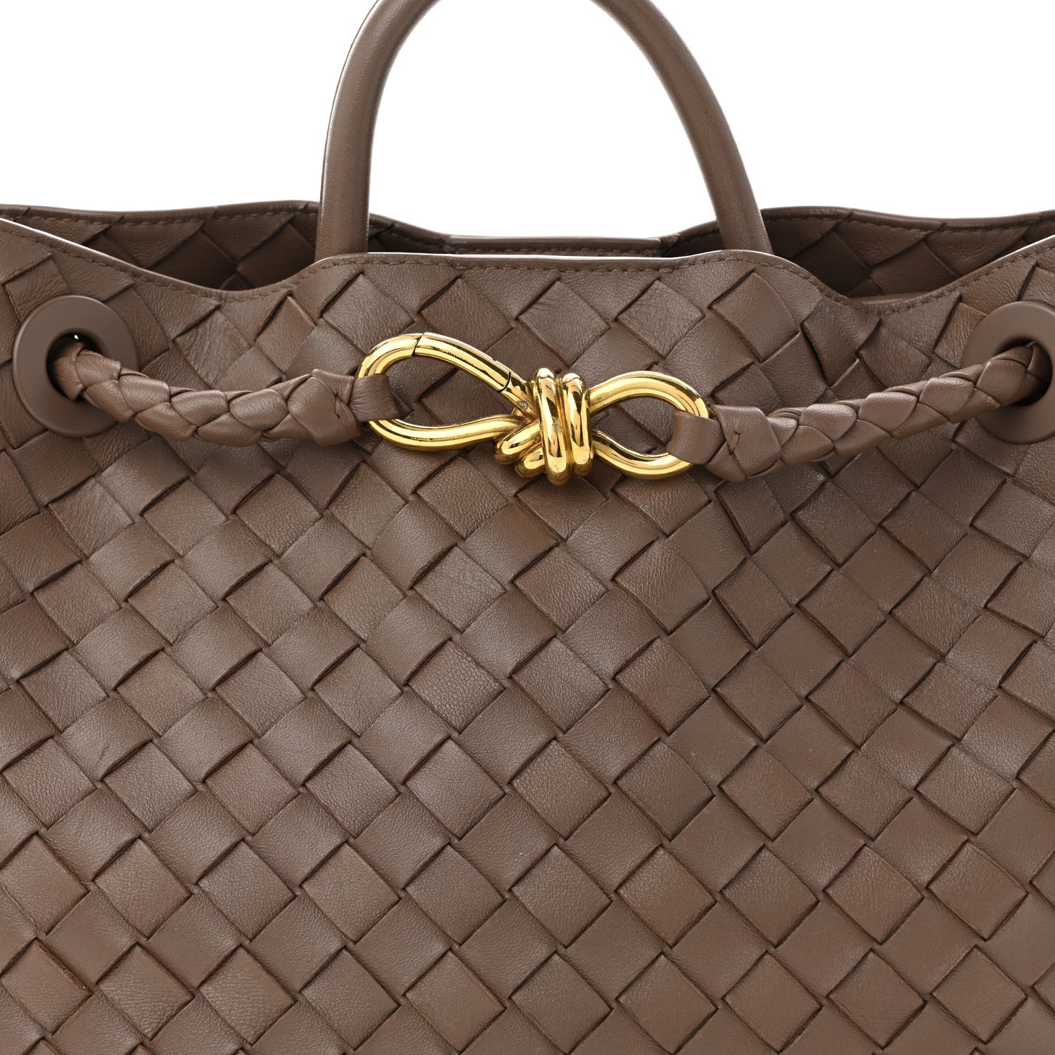 Bottega Veneta Nappa Intrecciato Medium Andiamo Shoulder Bag Taupe Grey 7 of 10