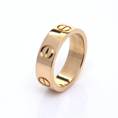 Cartier 18K Yellow Gold 5.5mm LOVE Ring 49 4.75 5 of 6
