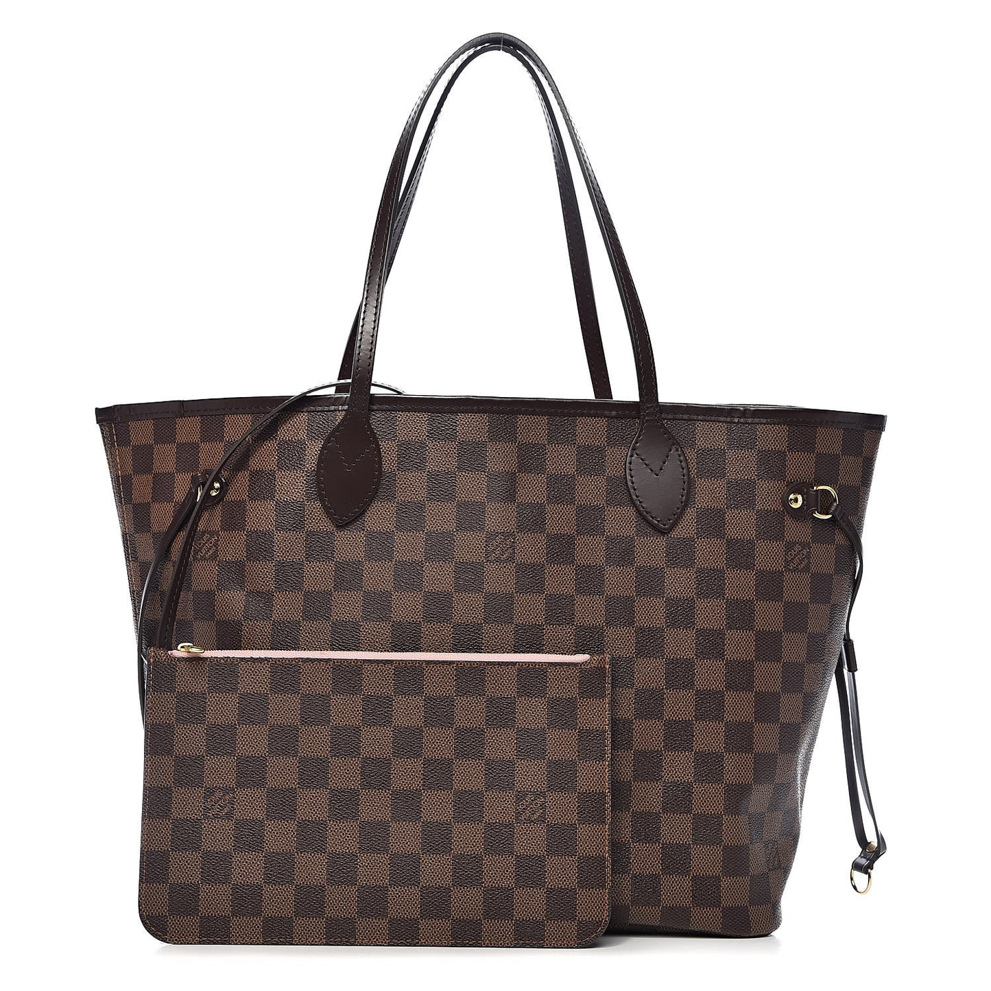 Damier Ebene Neo Neverfull MM Rose Ballerine
