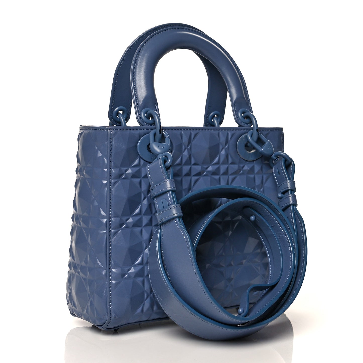 Calfskin Cannage Diamond Small My ABCDior Blue