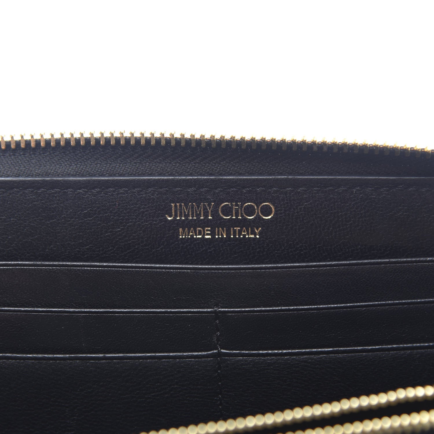 Jimmy Choo Soft Grained Goatskin Pippa Zip Around Wallet Black 8 of 9