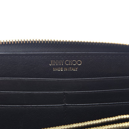 Jimmy Choo Soft Grained Goatskin Pippa Zip Around Wallet Black 8 of 9