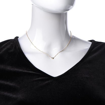 Cartier 18K Yellow Gold Diamond LM D'Amour Pendant Necklace 2 of 7