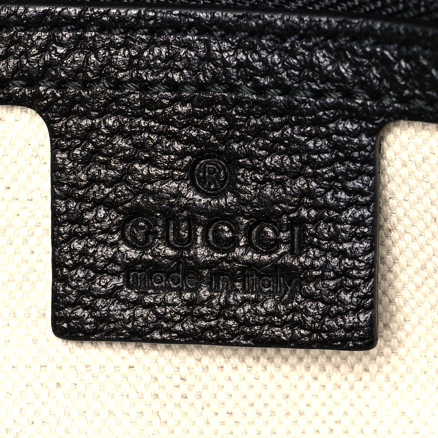 Velvet GG Monogram Textured Calfskin Web Medium Duffle Bag Blue Beige Black