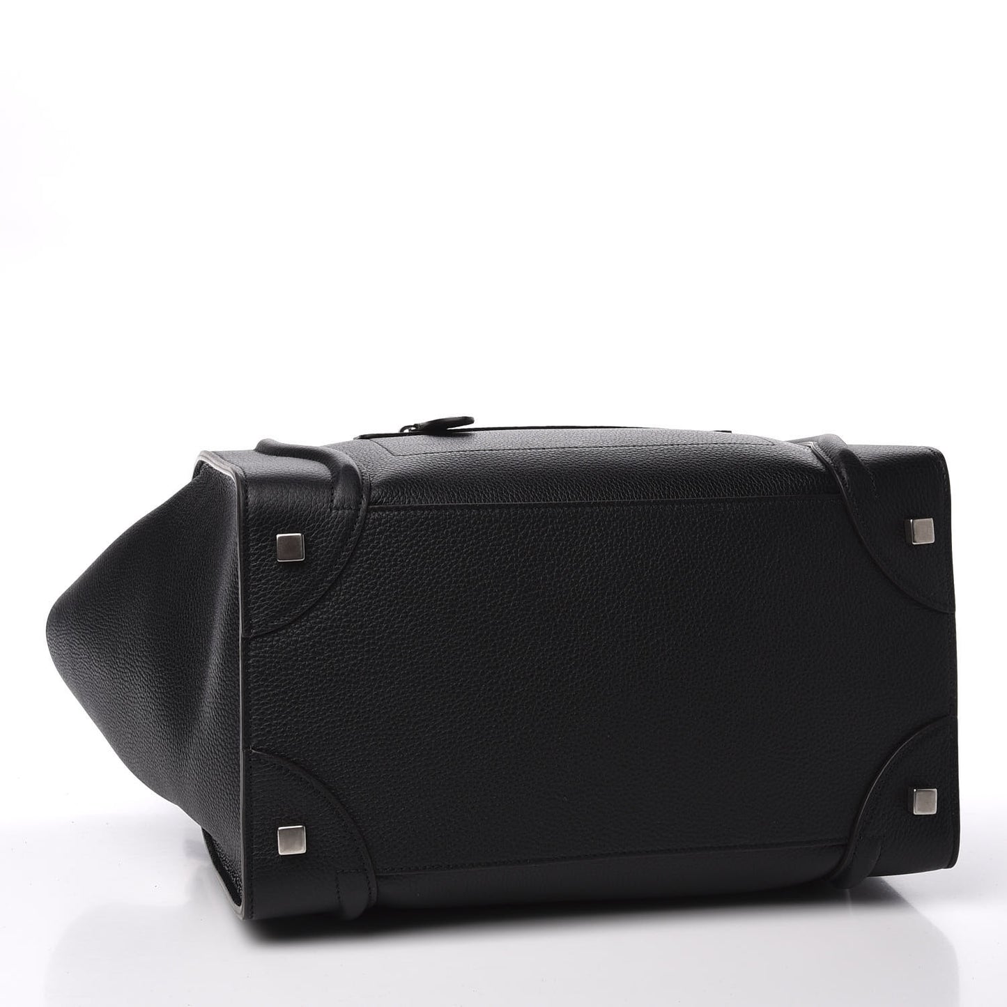 Drummed Calfskin Mini Luggage Black