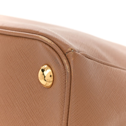 Prada Saffiano Extra Large Galleria Double Zip Tote Caramel 15 of 15