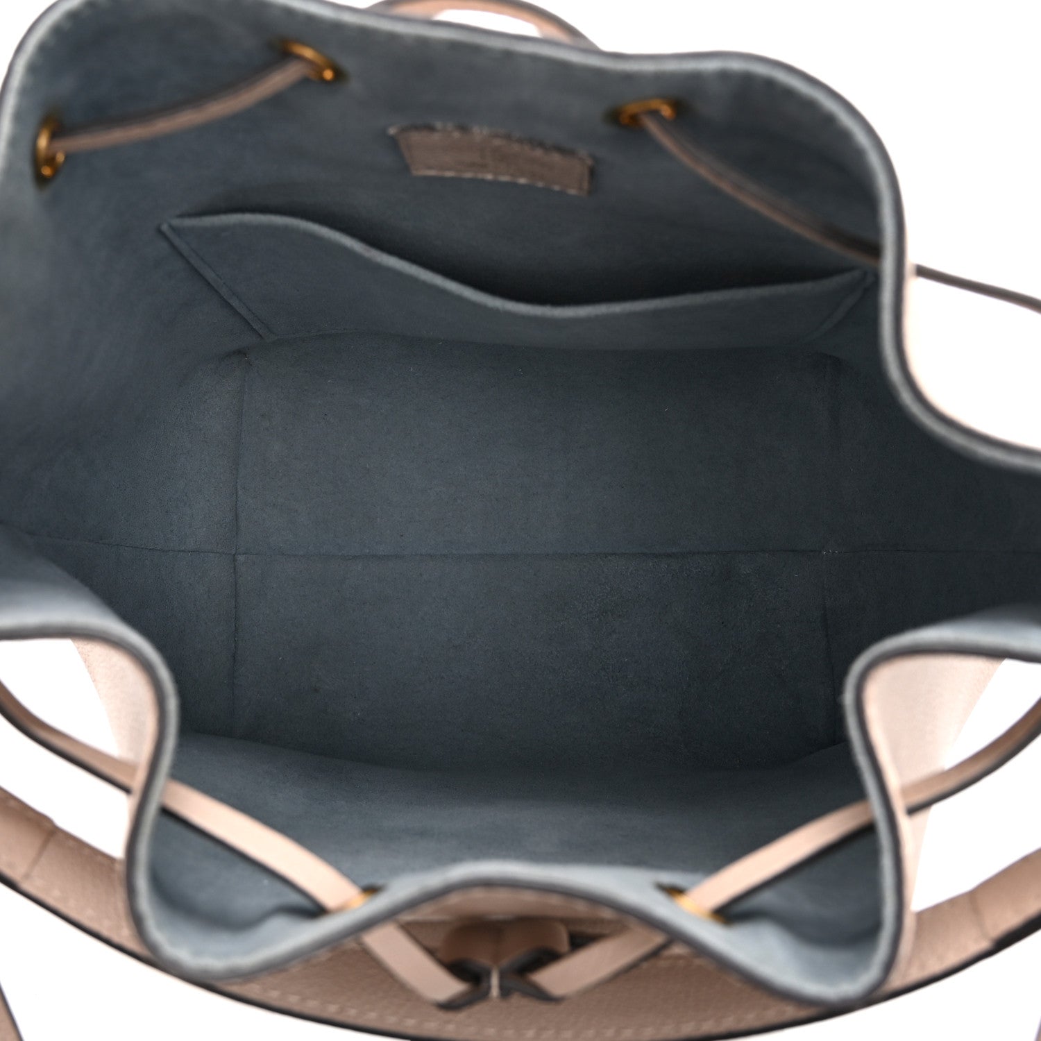 Louis Vuitton Calfskin Lockme Bucket MM Greige 5 of 9