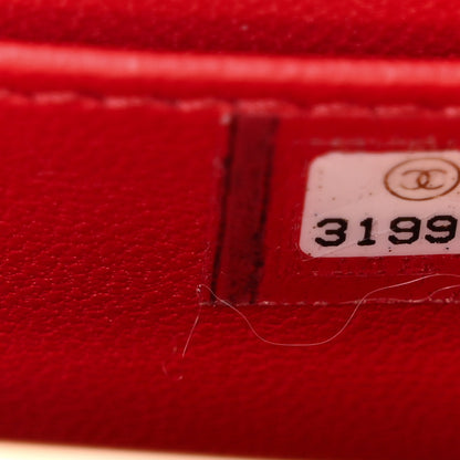 Chanel Lambskin Quilted Small Box With Chain Red 7 of 10