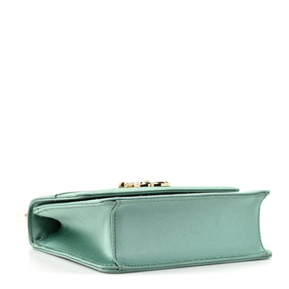 Jimmy Choo Satin Pearl Varenne Shoulder Bag Green 4 of 11