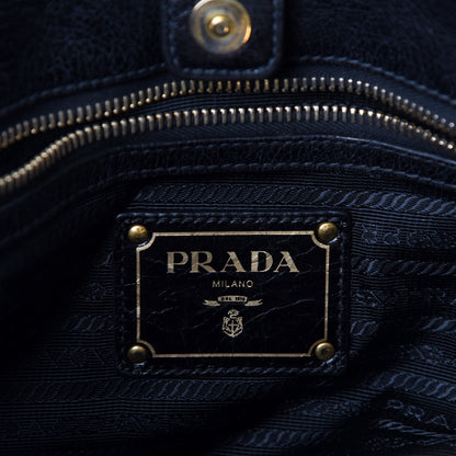 Prada Glace Calfskin Tote Black 8 of 9