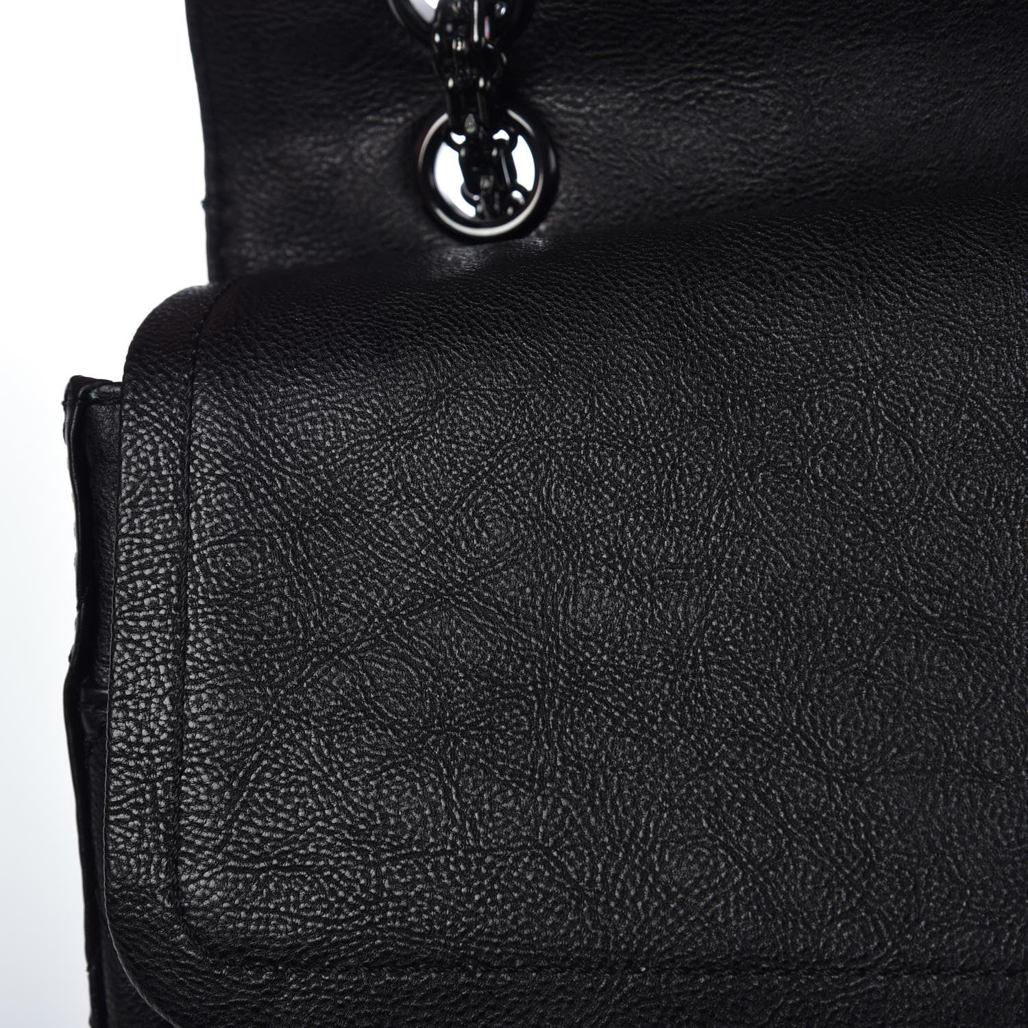 Chanel Crumpled Calfskin Quilted 2.55 Reissue 227 Flap So Black 13 of 15