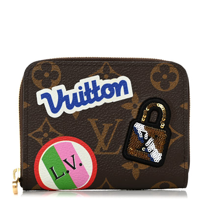 Louis Vuitton LOUIS VUITTON Monogram Travel Stickers Zippy Coin Purse 1 of 7