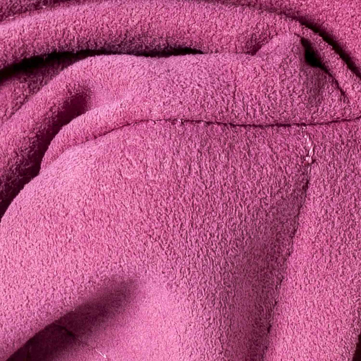 Monogram Denim Mini Pleaty Fuchsia