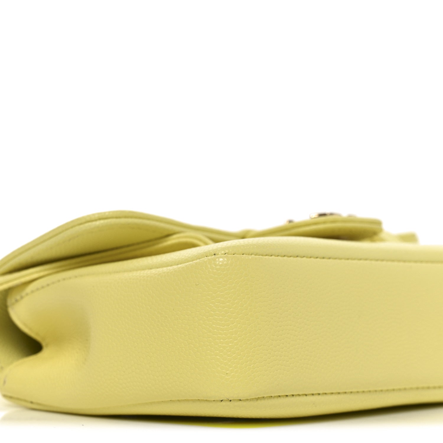 Chanel Shiny Caviar Mini Preppy Coco Shoulder Bag Light Yellow 9 of 11