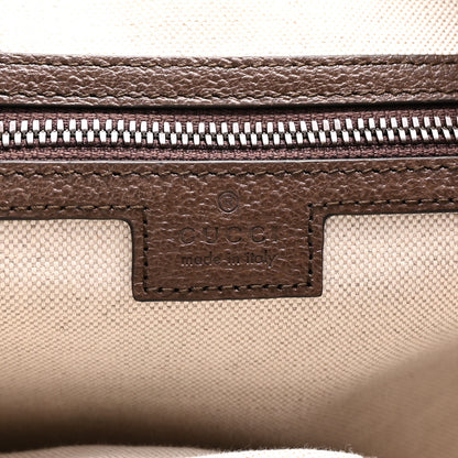 Gucci GG Supreme Monogram Textured Dollar Calfskin Web Large Savoy Bowling Bag Beige Ebony New Acero 5 of 8