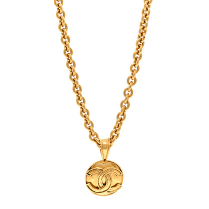 Chanel Metal CC Chain Pendant Necklace Gold 1 of 4